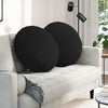 Cuscini seduta Vidaxx 2 pezzi tessuto nero ø60 x 21 cm
