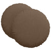 Cuscini sedile Vidaxx 2 pezzi tessuto marrone ø60 x 21 cm