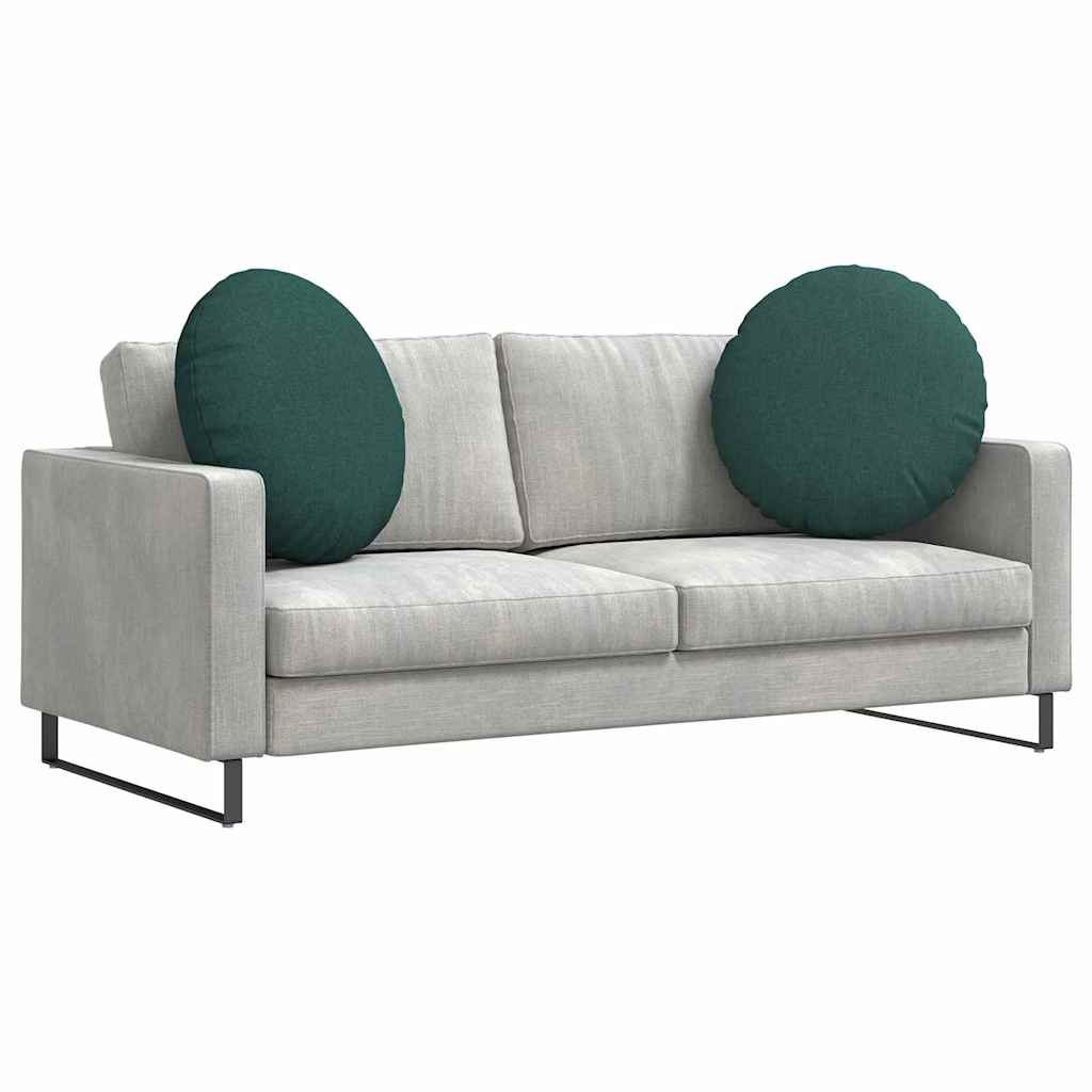 Cuscini sedile Vidaxx 2 pezzi tessuto verde scuro ø60 x 21 cm