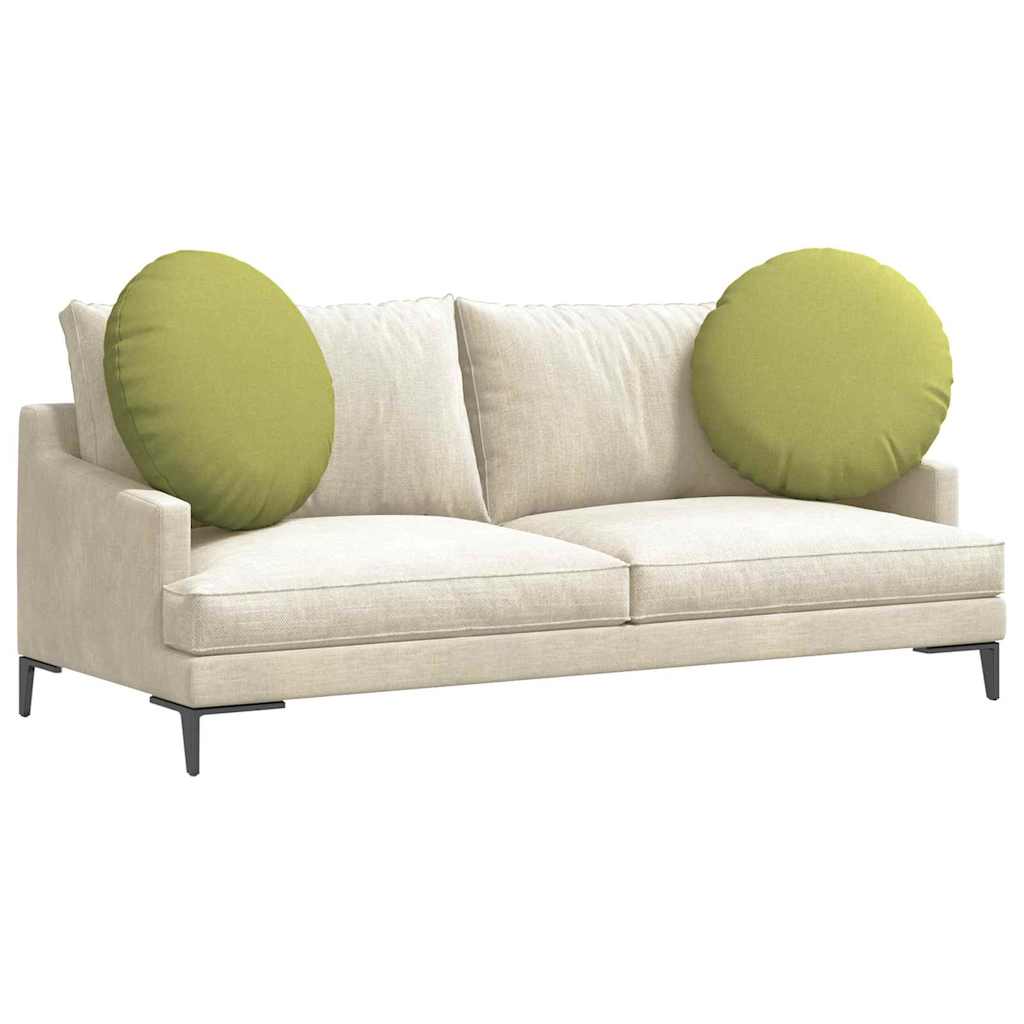 Vidaxl zitkussens 2 pcs lichtgroen ø60 x 21 cm stof