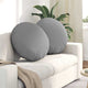 Vidaxl zitkussens 2 pcs wolkengrijs ø60 x 21 cm stof