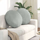 Cuscini seduta Vidaxx 2 pezzi grigio chiaro ø 40 x 13 cm velluto
