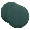 Cuscini per seduta Vidaxx 2 pezzi verde scuro ø 40 x 13 cm in velluto