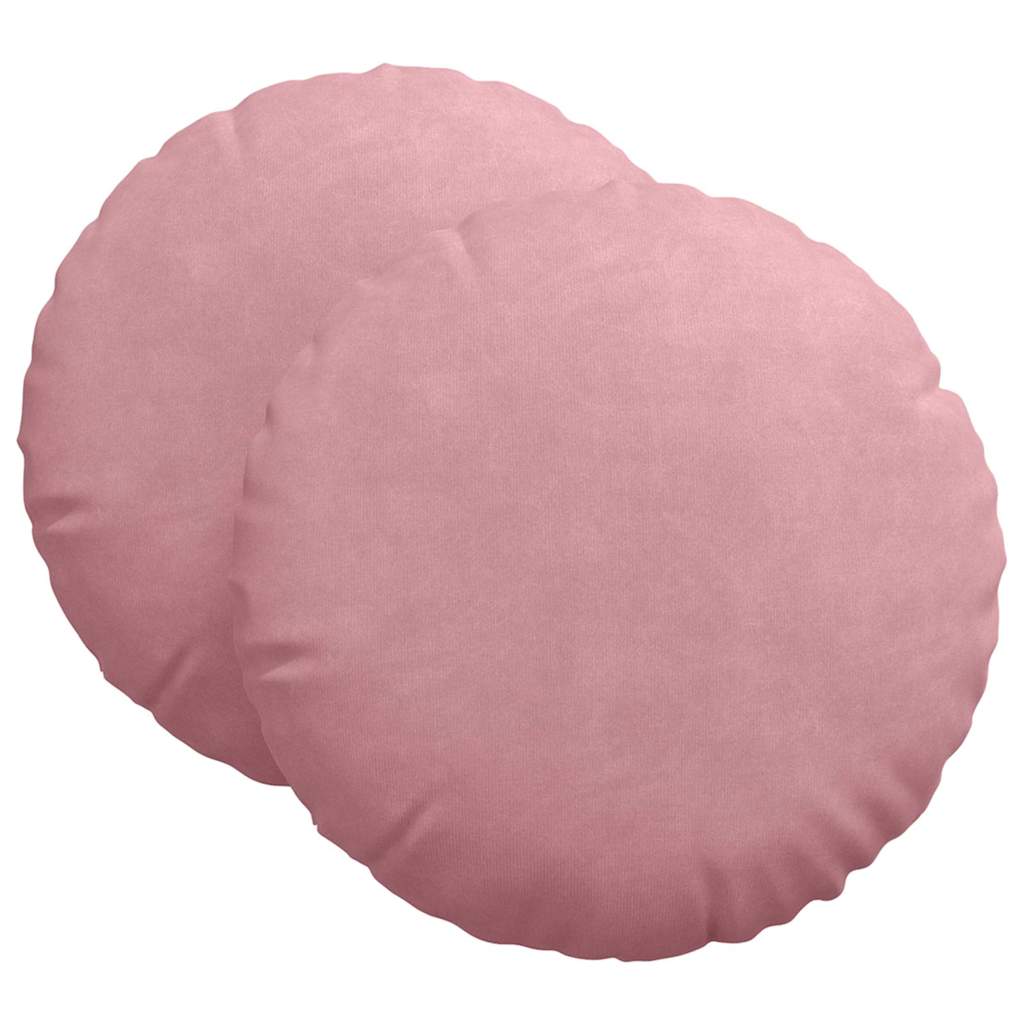 Cuscini da seduta Vidaxx 2 pezzi rosa ø 40 x 13 cm velluto