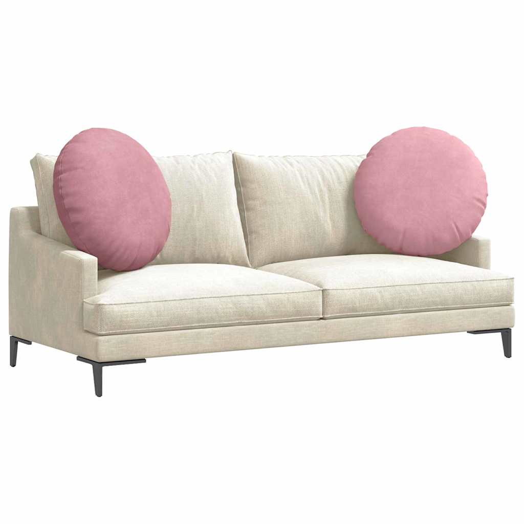 Cuscini da seduta Vidaxx 2 pezzi rosa ø 40 x 13 cm velluto