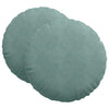 Vidaxl zitkussens 2 stuks zeegroen ø 40 x 13 cm fluweel