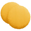 Cuscini seduta VidaXL 2 pz giallo chiaro ø 60 cm tessuto di cotone