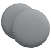 Vidaxl zitkussens 2 pcs lichtgrijs ø80 x 29 cm stof