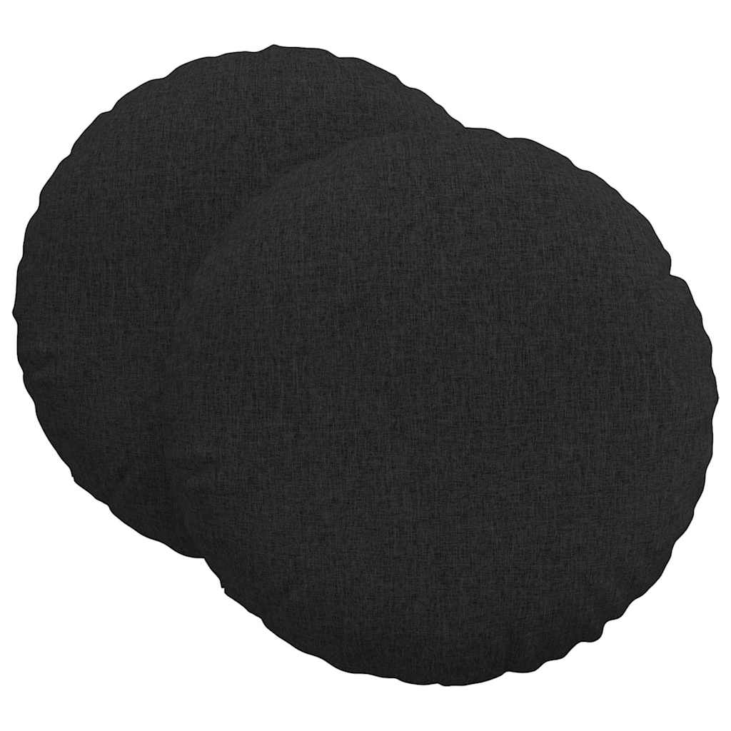 Cuscini seduta Vidaxx 2 pezzi tessuto nero ø80 x 29 cm