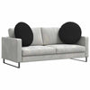 Vidaxx cojines de asiento 2 piezas negro ø80 x 29 cm tela