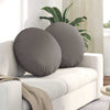 Vidaxx cojines de asiento 2 piezas gris topo ø80 x 29 cm tela