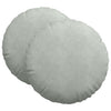 Cuscini seduta Vidaxx 2 pezzi grigio chiaro ø 40 x 13 cm velluto