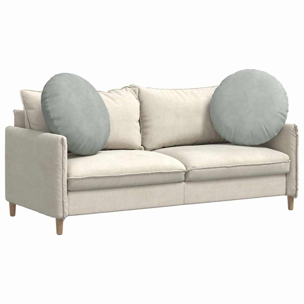 Cuscini seduta Vidaxx 2 pezzi grigio chiaro ø 40 x 13 cm velluto