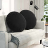 Vidaxl zitkussens 2 pcs zwart ø 80 x 29 cm fluweel
