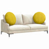 Cuscini seduta Vidaxx 2 pz giallo ø 80 x 29 cm velluto