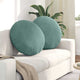 Cuscini seduta Vidaxx 2 pezzi verde mare ø 40 x 13 cm velluto