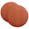 Cuscini seduta Vidaxx 2 pz rosso-arancio ø 80 cm tessuto di cotone