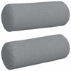 Cuscini a rullo VidaXL 2 pezzi in tessuto grigio chiaro ø 15 x 40 cm