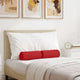 Cuscini a rullo VidaXL 2 pezzi in tessuto rosso ø 15 x 40 cm
