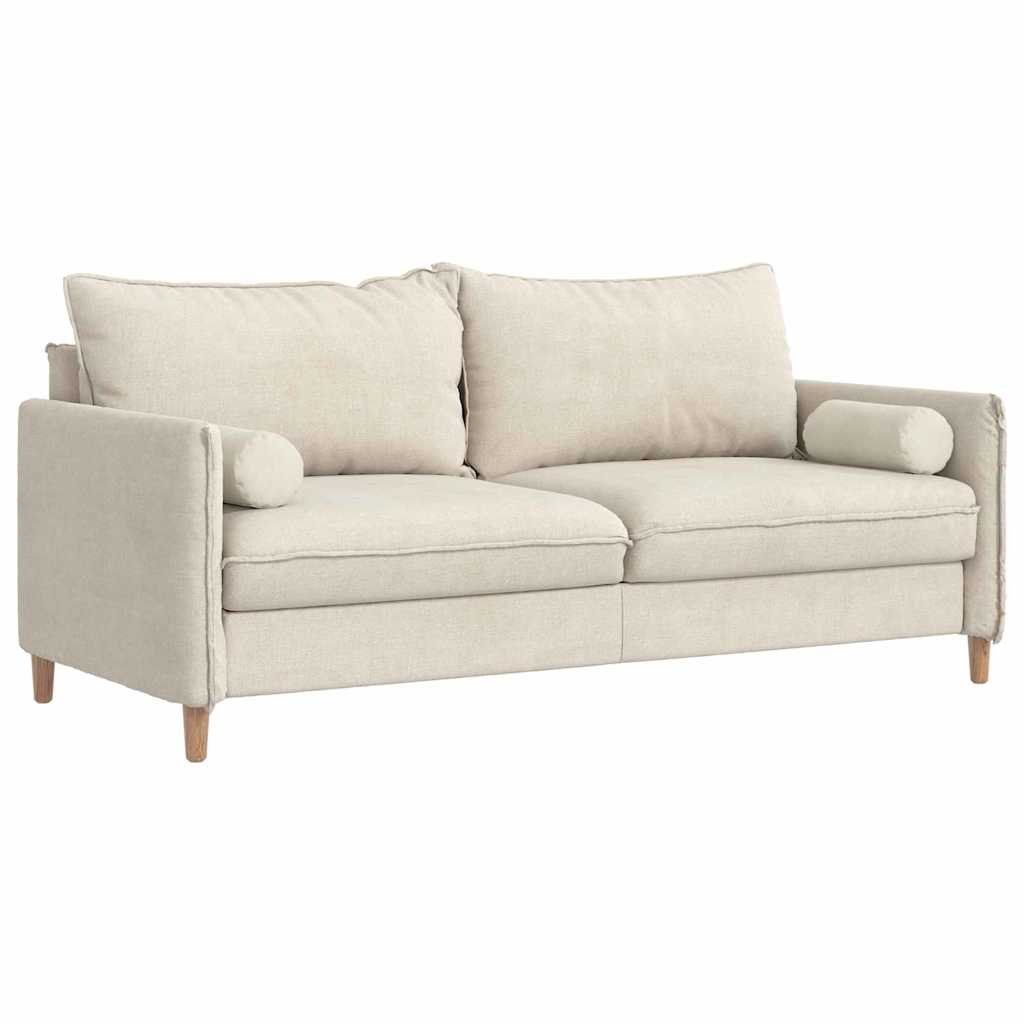 Cuscini a rullo VidaXL 2 pezzi crema ø 15 x 40 cm in tessuto di corda