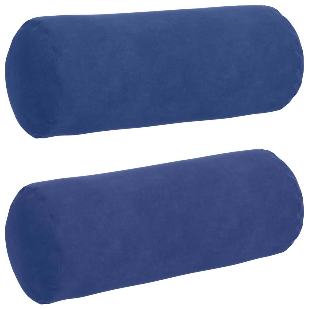 Cuscini a rullo VidaXL 2 pezzi blu polizia ø 15 x 40 cm in tessuto a corde