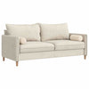 VidaXL cojines almohada 2 piezas beige ø 15 x 40 cm tejido microfibra