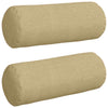 Cuscini a rullo VidaXL 2 pezzi grigio verde ø 15 x 40 cm in tessuto di corda