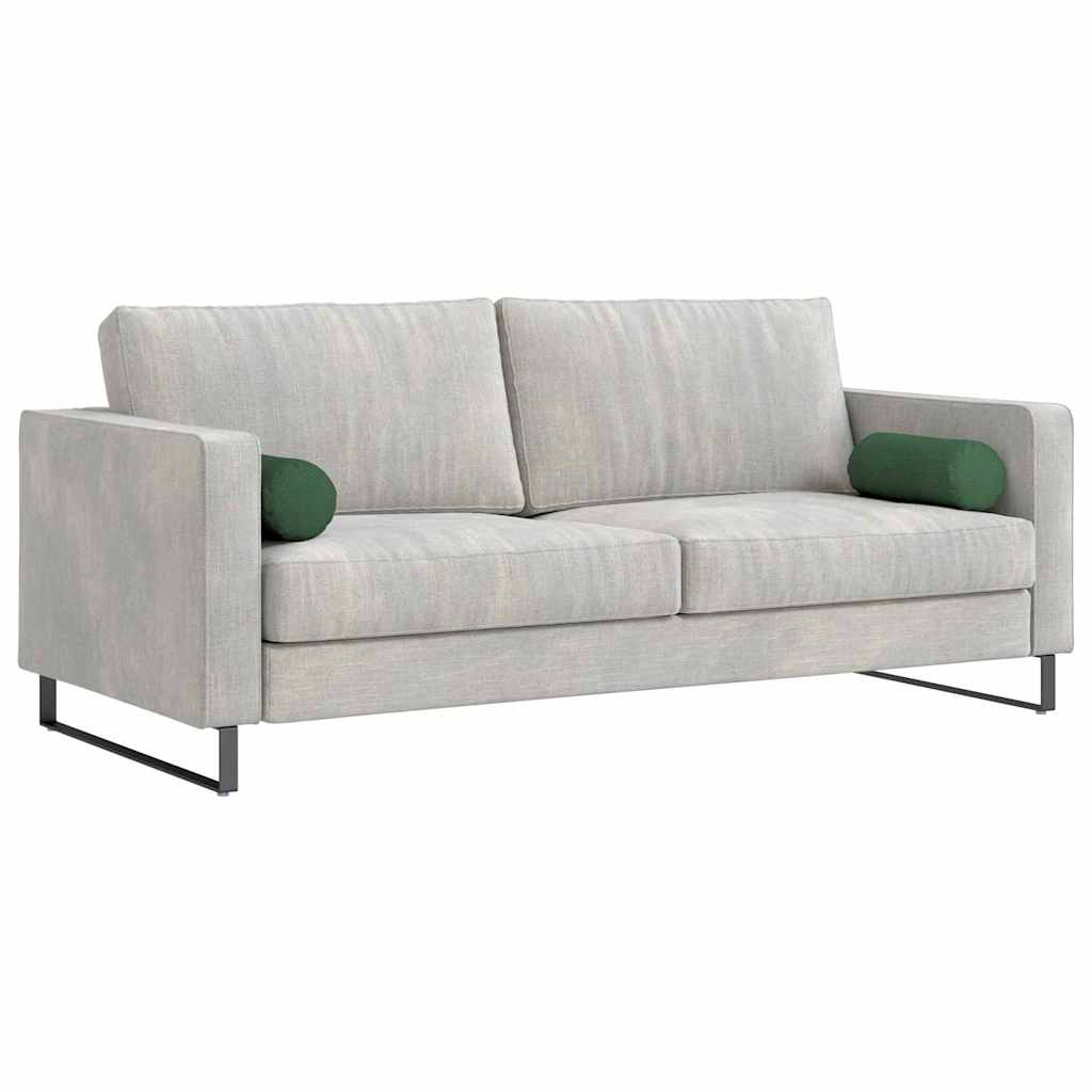 Cuscini a rullo VidaXL 2 pezzi in tessuto di corda verde scuro ø 15 x 40 cm