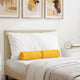 Cuscini a rullo VidaXL 2 pezzi tessuto a corde giallo chiaro ø 15 x 40 cm