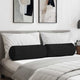 Cuscini a rullo VidaXL 2 pezzi in tessuto nero ø 25 x 70 cm
