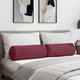 Cuscini a rullo VidaXL 2 pezzi in tessuto rosso vino ø 25 x 70 cm