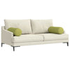Cuscini a rullo VidaXL 2 pezzi in tessuto verde chiaro ø 25 x 70 cm