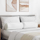 Cuscini a rullo VidaXL 2 pezzi in tessuto bianco ø 25 x 70 cm