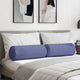 VidaXL cuscini a rullo 2 pezzi in tessuto blu jeans ø 25 x 70 cm