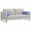 VidaXL cuscini a rullo 2 pezzi in tessuto blu jeans ø 25 x 70 cm