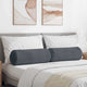 Cuscini a rullo VidaXL 2 pezzi in tessuto di corda grigio scuro ø 25 x 70 cm