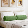 Cuscini a rullo VidaXL 2 pezzi verde chiaro ø 25 x 70 cm in tessuto a corde