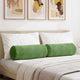 Cuscini a rullo VidaXL 2 pezzi verde chiaro ø 25 x 70 cm in tessuto a corde