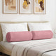 Cuscini a rullo VidaXL 2 pezzi rosa ø 25 x 70 cm in tessuto di corda