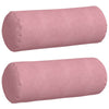 Cuscini a rullo VidaXL 2 pezzi rosa ø 25 x 70 cm in tessuto di corda