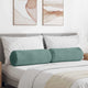 Cuscini a rullo VidaXL 2 pezzi verde mare ø 25 x 70 cm in tessuto a corda