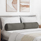 Cuscini a rullo VidaXL 2 pezzi in tessuto di corda grigio chiaro ø 25 x 70 cm