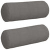 Cuscini a rullo VidaXL 2 pezzi in tessuto di corda grigio chiaro ø 25 x 70 cm