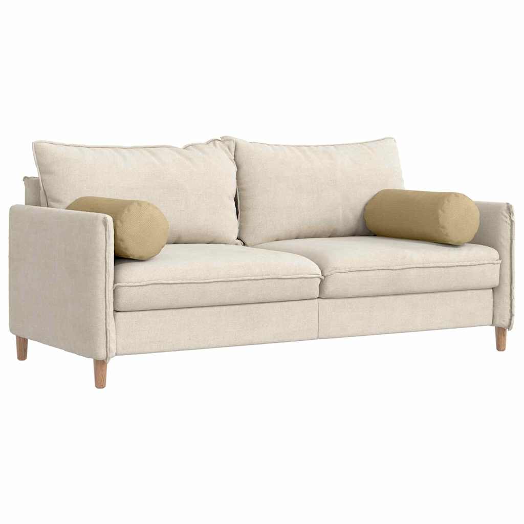 Cuscini a rullo VidaXL 2 pezzi grigio verde ø 25 x 70 cm in tessuto di corda
