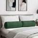 Cuscini a rullo VidaXL 2 pezzi in tessuto a corde verde scuro ø 25 x 70 cm