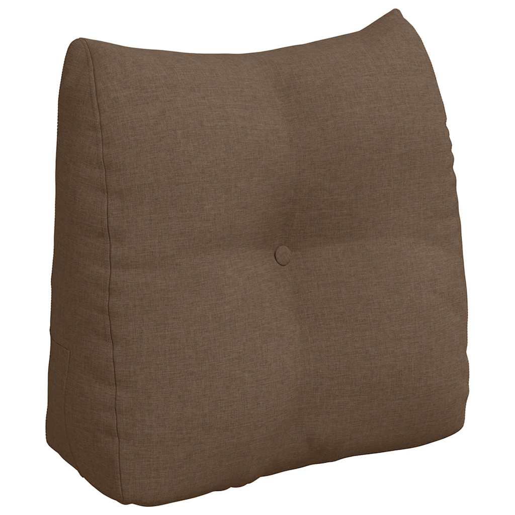 Vidaxl rugkussen bruin 45 x 24 x 50 cm stof