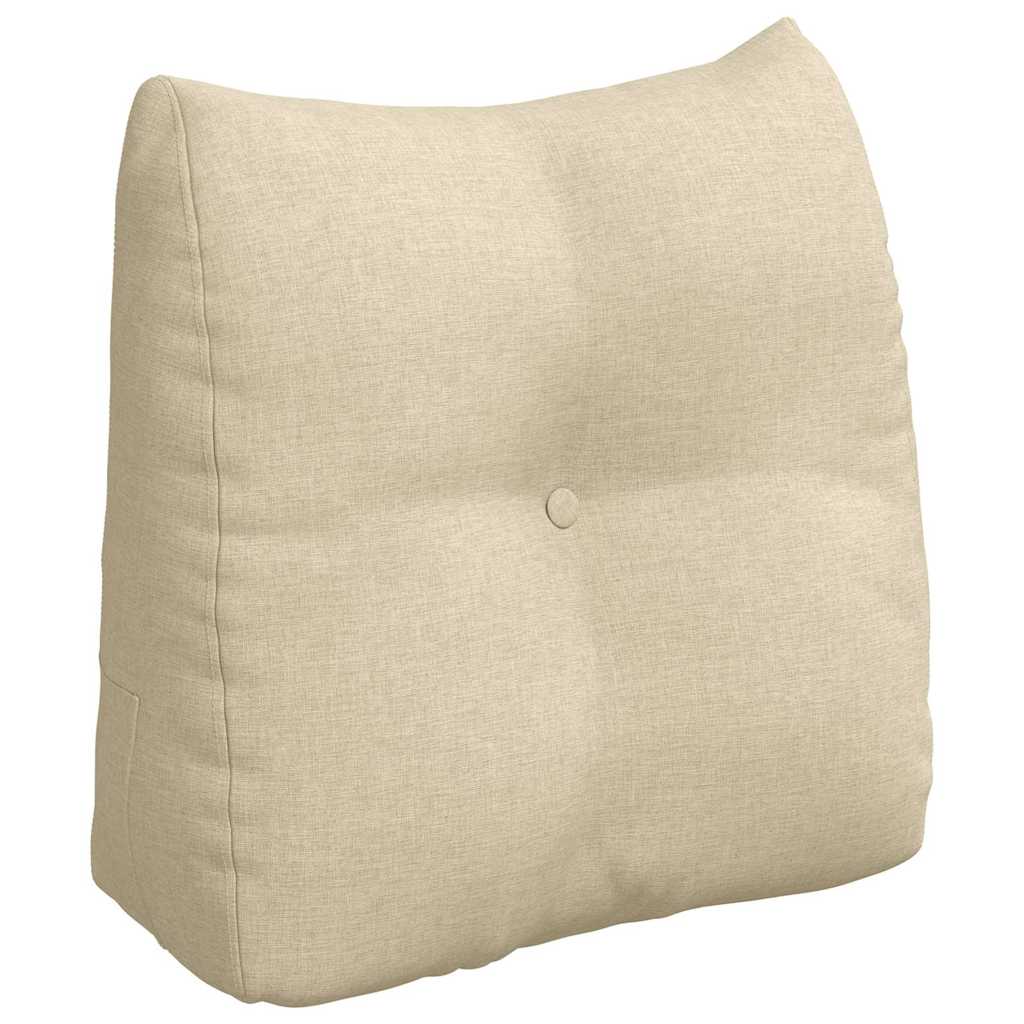 Cuscino schienale Vidaxx in tessuto color crema 45 x 24 x 50 cm