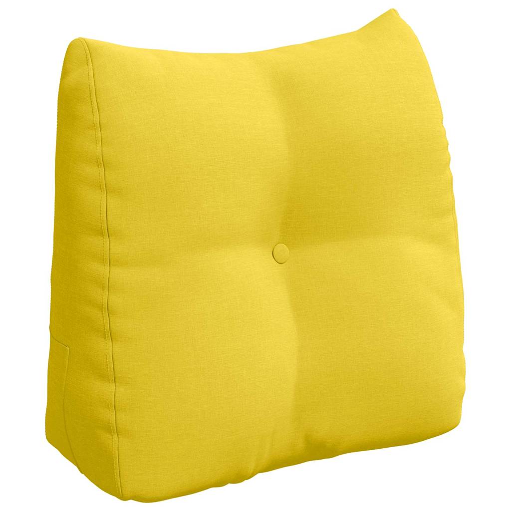 Cuscino schienale Vidaxx in tessuto giallo chiaro 45 x 24 x 50 cm