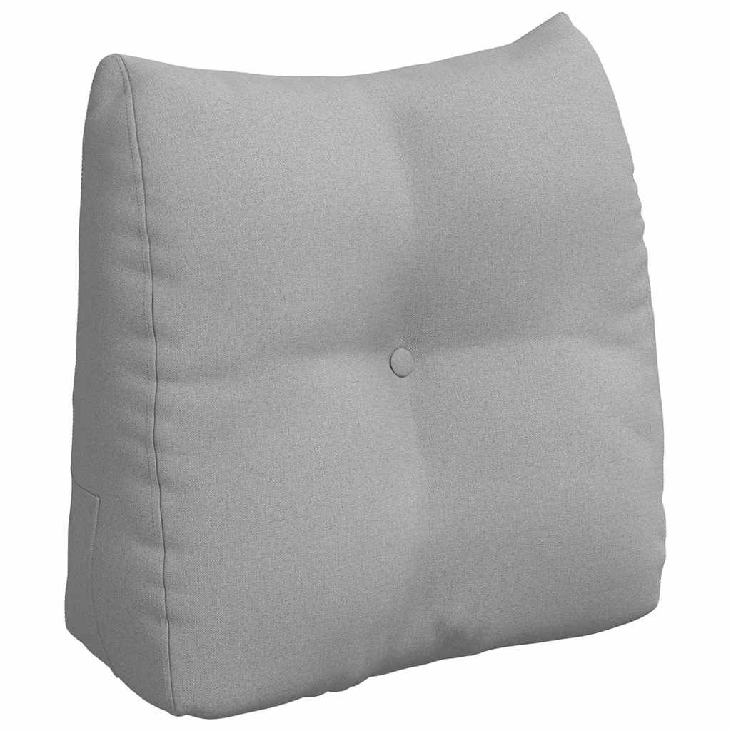 Cuscino schienale Vidaxx in tessuto grigio nuvola 45 x 24 x 50 cm