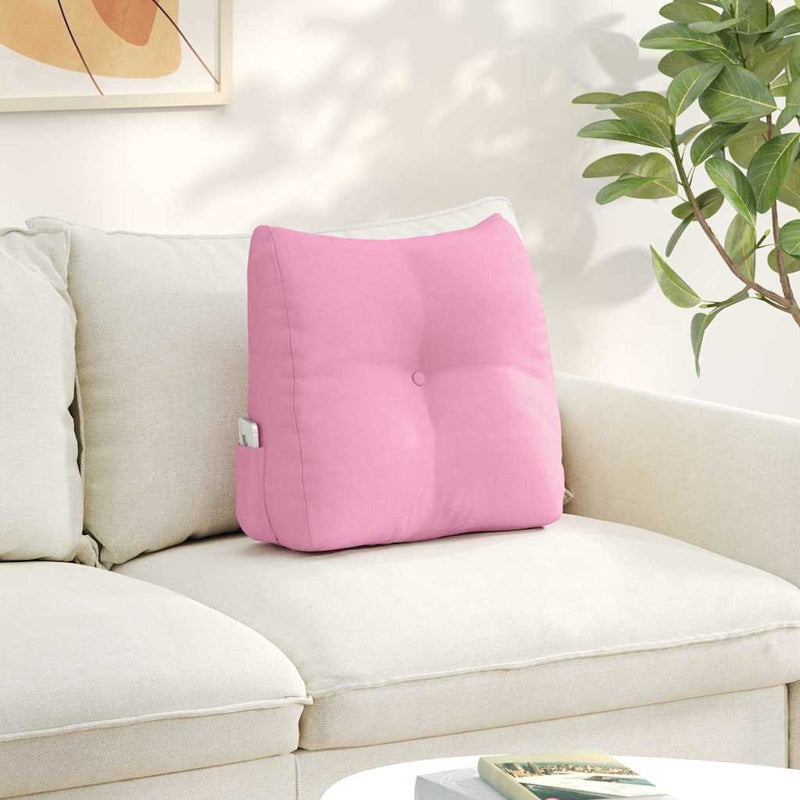 Cuscino schienale Vidaxx in tessuto rosa 45 x 24 x 50 cm